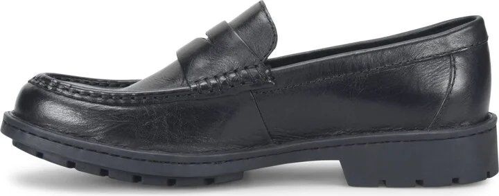 Born Men's Langley Leather Slip On Penny Loafers - Image 3
