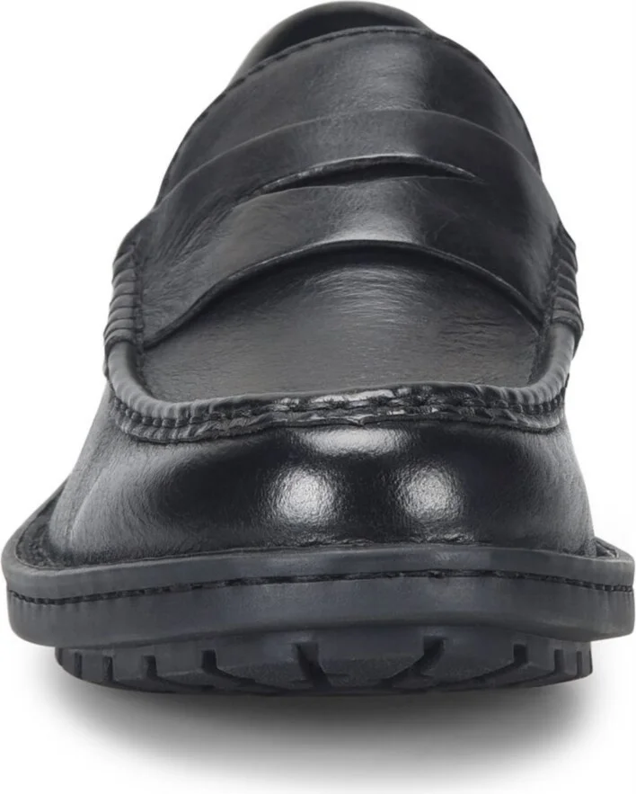 Born Men's Langley Leather Slip On Penny Loafers - Image 6