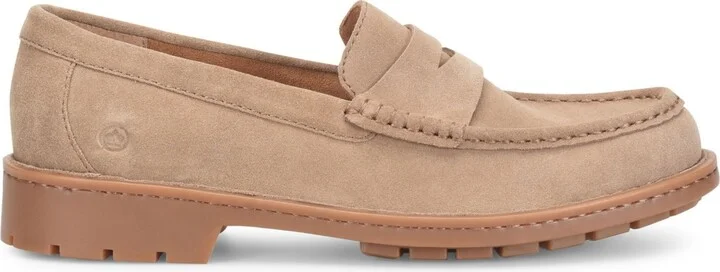 Born Men's Langley Suede Leather Slip On Penny Loafers - Image 7