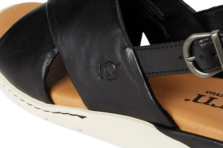 Born Mia Women's Sandals Black Nero : 7 M (B), Leather - Image 7