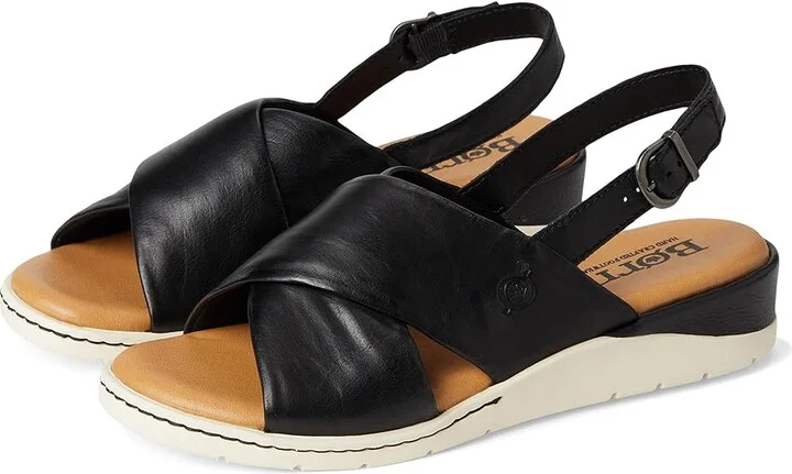 Born Mia Women's Sandals Black Nero : 7 M (B), Leather