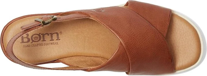 Born Mia Women's Sandals Brown Luggage : 6 M (B), Leather - Image 2