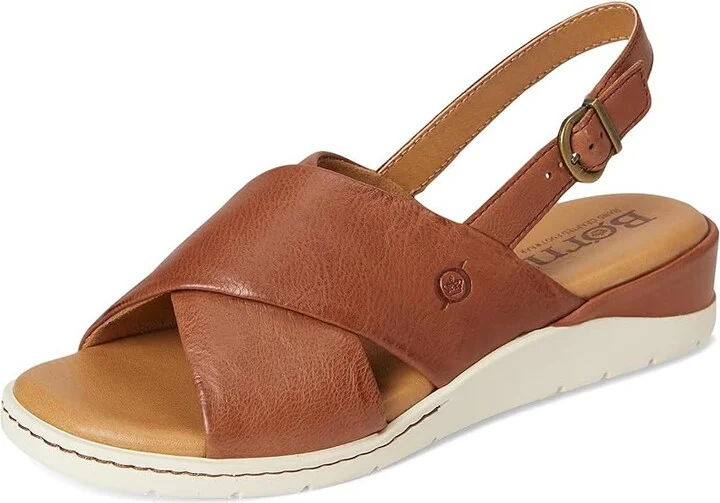 Born Mia Women's Sandals Brown Luggage : 6 M (B), Leather - Image 5