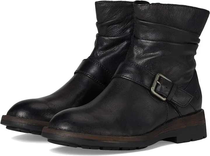 Born Midway Women's Boots Black : 9.5 M, Leather/Suede