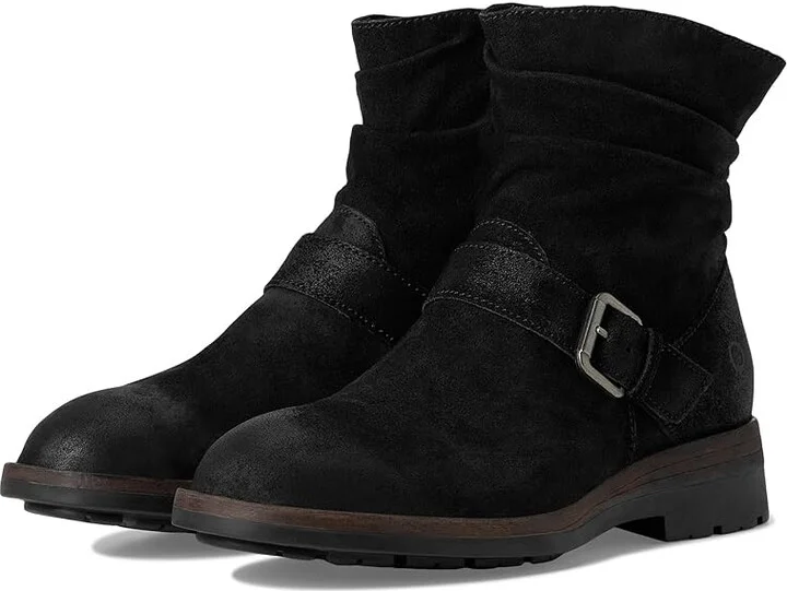 Born Midway Women's Boots Black1 : 6 M, Leather/Suede