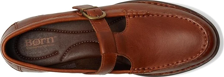 Born Miki High Women's Heels Tan : 8.5 M (B), Full Grain leather/Leather - Image 2