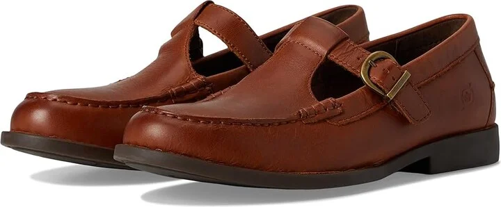 Born Miki High Women's Heels Tan : 8.5 M (B), Full Grain leather/Leather