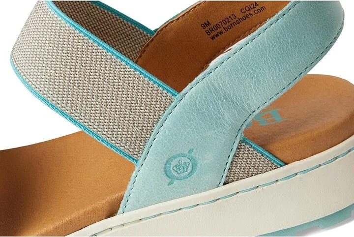 Born Mimi Women's Shoes Turquoise : 7 M (B), Leather/Rubber - Image 7