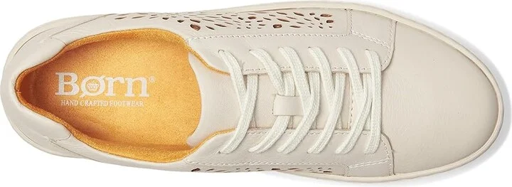 Born Mira Lazer Women's Walking Shoes White (Sea Salt) : 8 M (B), Leather/Suede - Image 2