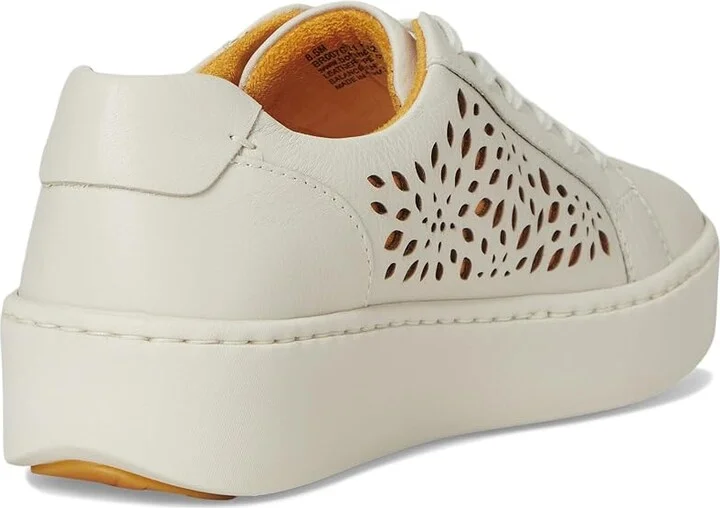 Born Mira Lazer Women's Walking Shoes White (Sea Salt) : 8 M (B), Leather/Suede - Image 4