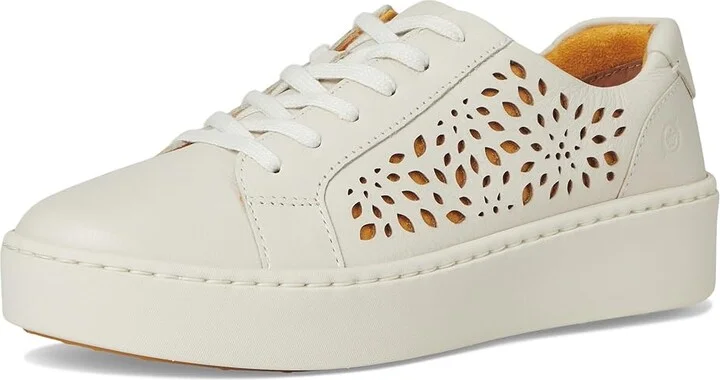 Born Mira Lazer Women's Walking Shoes White (Sea Salt) : 8 M (B), Leather/Suede - Image 5
