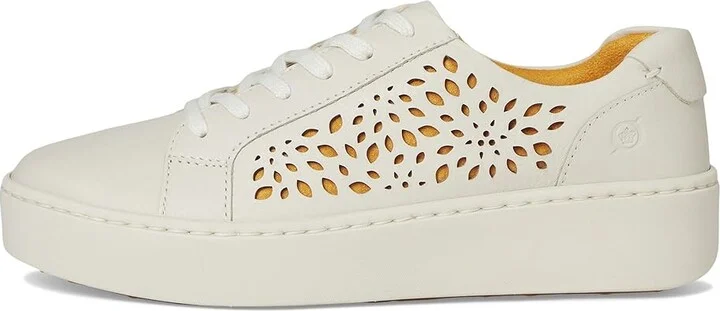 Born Mira Lazer Women's Walking Shoes White (Sea Salt) : 8 M (B), Leather/Suede - Image 6
