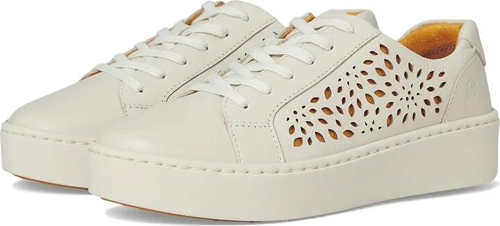 Born Mira Lazer Women's Walking Shoes White (Sea Salt) : 8 M (B), Leather/Suede