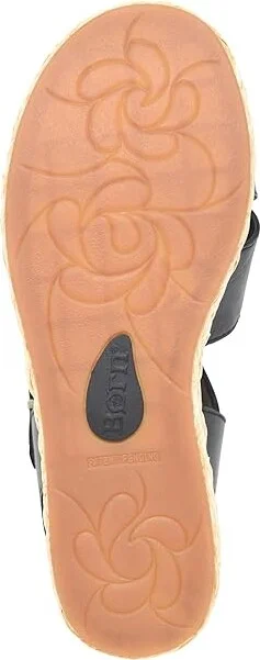 Born Moriah Women's Sandals Black : 10 M, Leather/Rubber/Textile - Image 3