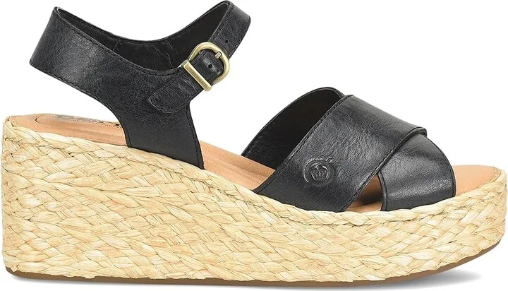 Born Moriah Women's Sandals Black : 10 M, Leather/Rubber/Textile - Image 5