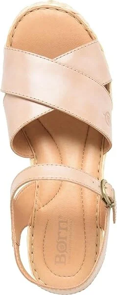 Born Moriah Women's Sandals Natural : 10 M, Leather/Rubber/Textile - Image 2