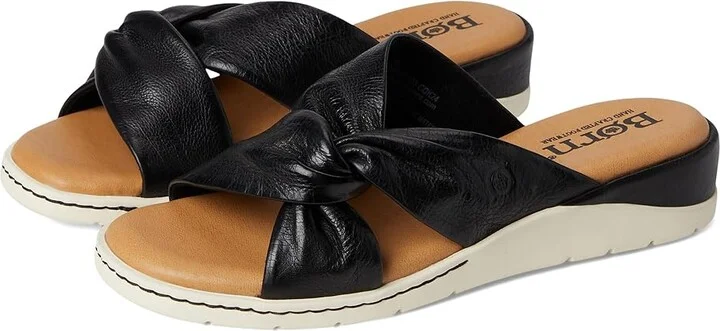 Born Mya Women's Sandals Black/Nero : 7 M (B), Leather/Rubber