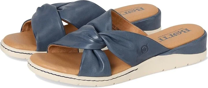 Born Mya Women's Sandals Navy/Marine : 11 M (B), Leather/Rubber