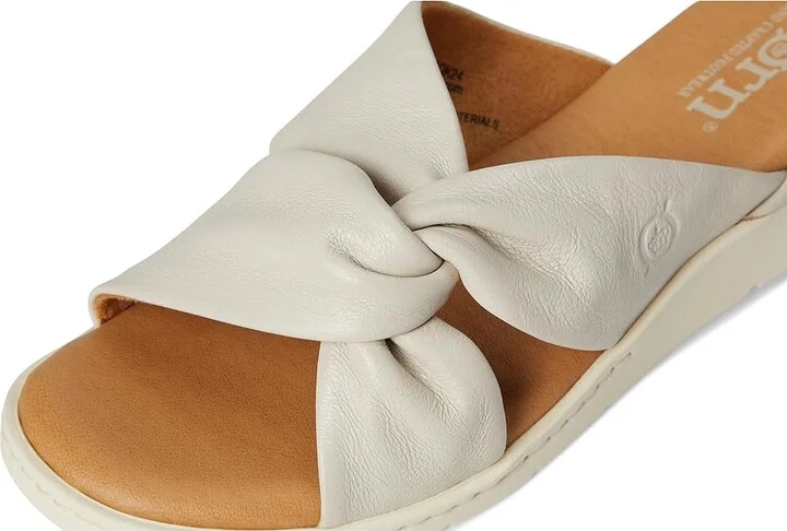 Born Mya Women's Sandals White/Ivory : 11 M (B), Leather/Rubber - Image 7