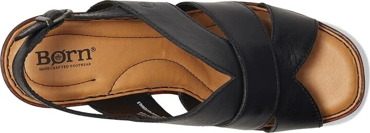 Born Nassau Women's Sandals Black : 10 M (B), Leather/Textile - Image 2