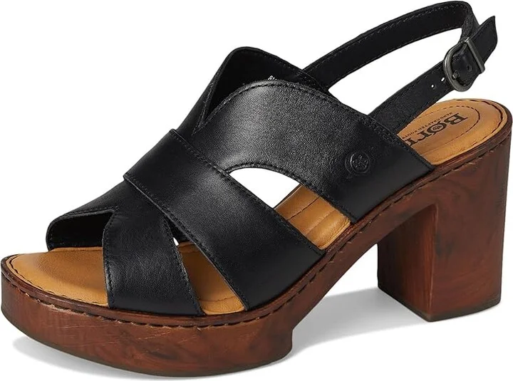 Born Nassau Women's Sandals Black : 10 M (B), Leather/Textile - Image 5
