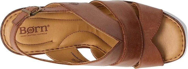 Born Nassau Women's Sandals Brown : 10 M (B), Leather/Textile - Image 2
