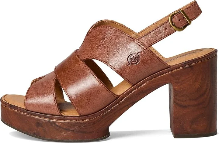 Born Nassau Women's Sandals Brown : 10 M (B), Leather/Textile - Image 6