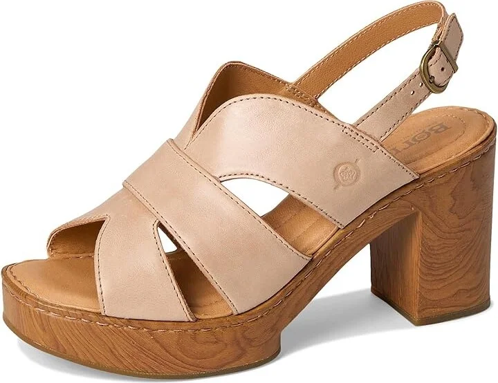 Born Nassau Women's Sandals Natural : 11 M (B), Leather/Textile - Image 5