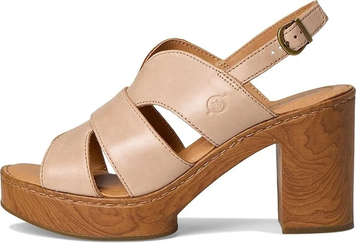 Born Nassau Women's Sandals Natural : 11 M (B), Leather/Textile - Image 6