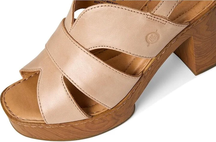 Born Nassau Women's Sandals Natural : 11 M (B), Leather/Textile - Image 7