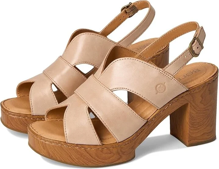 Born Nassau Women's Sandals Natural : 11 M (B), Leather/Textile