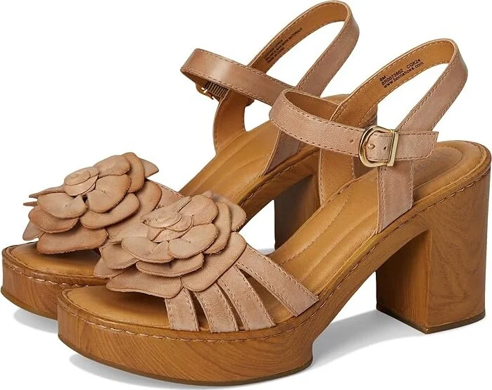Born Nectar Women's Sandals Natural : 9 M (B), Rubber/Textile