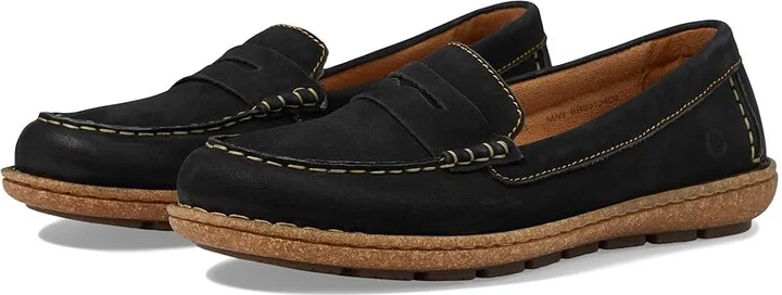 Born Nerina Women's Shoes Black Nubuck : 6 M (B)