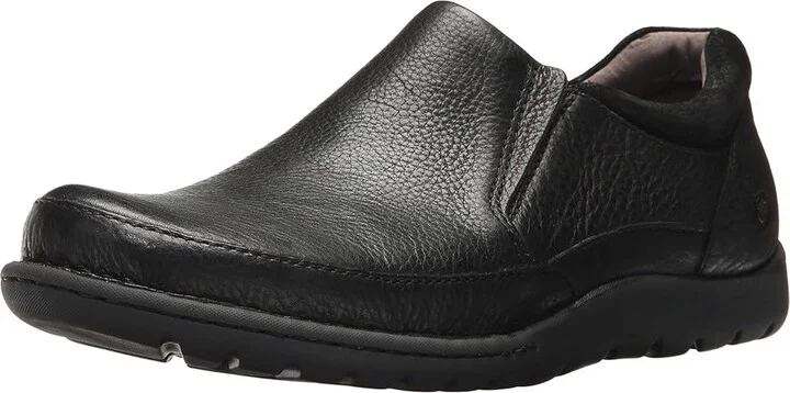 Born Nigel Slip-On Men's Slip-on Dress Shoes Black/Black Combo : 8 M (D), Full Grain leather - Image 2