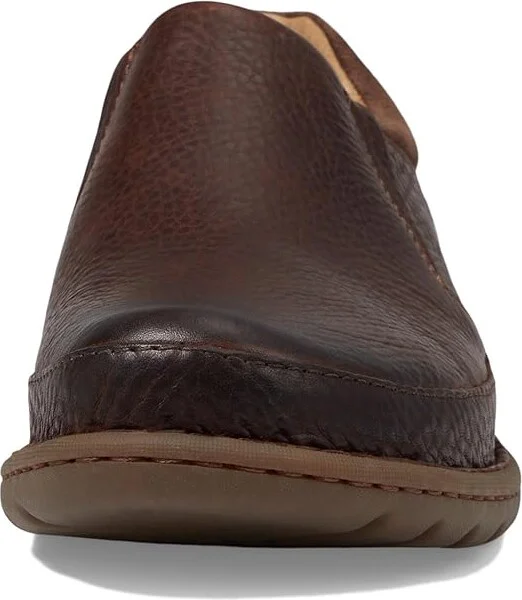 Born Nigel Slip-On Men's Slip-on Dress Shoes Brown/Dark Brown Combo : 8 M (D), Full Grain leather - Image 6
