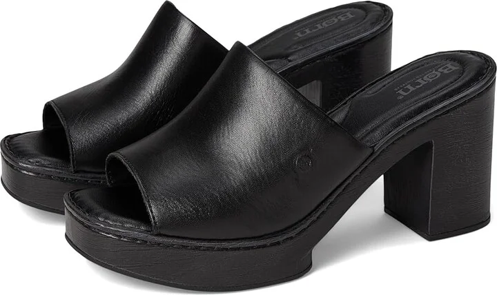 Born Nix Women's Sandals Black : 10 M (B), Leather/Textile