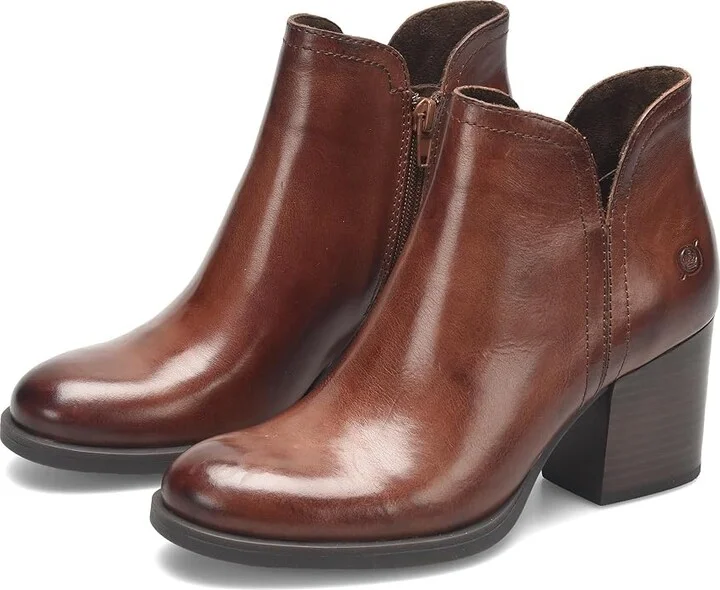 Born Olivia Women's Boots Toffee : 11 M (B), Suede