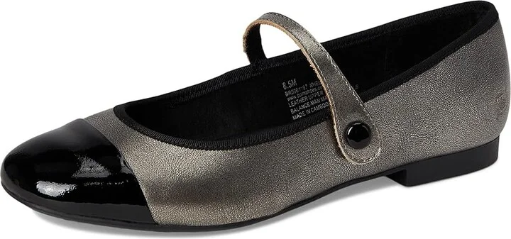 Born Pandi MJ Women's Flat Shoes Silver/Black : 8 M (B), Leather/Rubber - Image 5