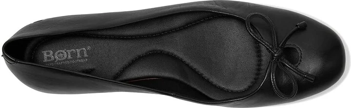 Born Poe Women's Flat Shoes Black : 8 M, Leather/Suede - Image 2