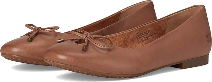 Born Poe Women's Flat Shoes Brown : 7 M, Leather/Suede