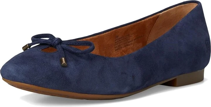 Born Poe Women's Flat Shoes Navy : 10 M, Leather/Suede - Image 5