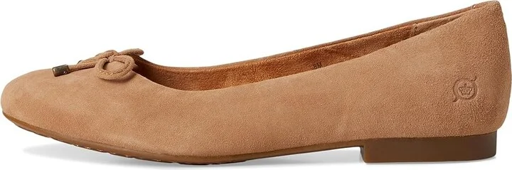 Born Poe Women's Flat Shoes Taupe : 7 M, Leather/Suede - Image 6