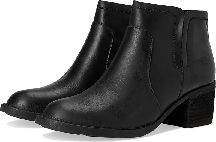 Born Reece Women's Boots Black : 7 M, Leather/Rubber