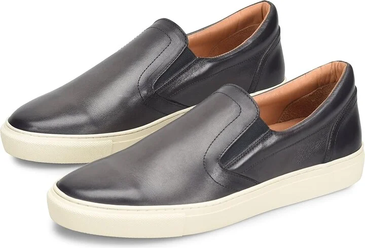Born Reserve Slip-On Men's Lace-up Boots Dark Grey : 9.5 M (D), Leather