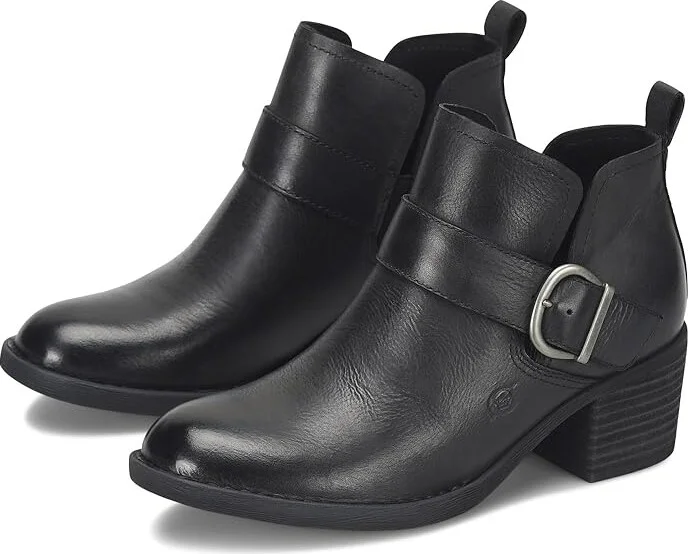 Born Royce Women's Boots Black : 8 M, Leather/Rubber