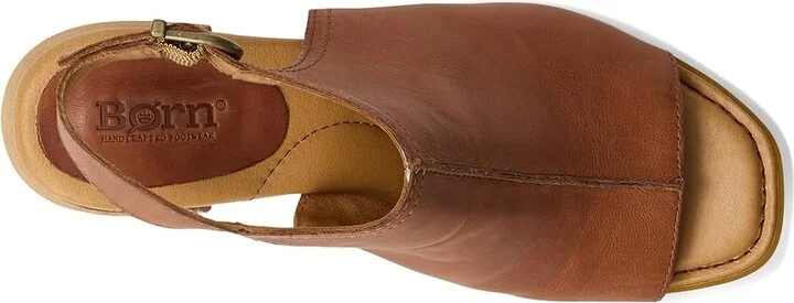 Born Sage Women's Zip Boots Brown (Luggage) : 7 M, Leather/Rubber/Suede - Image 2