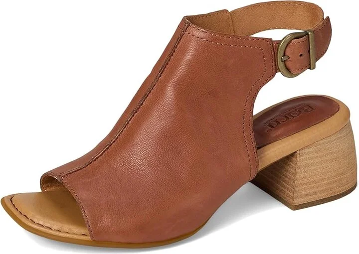 Born Sage Women's Zip Boots Brown (Luggage) : 7 M, Leather/Rubber/Suede - Image 5