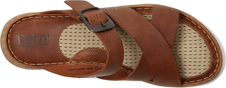 Born Salas Women's Sandals Brown/Syrup : 11 M (B), Leather - Image 2