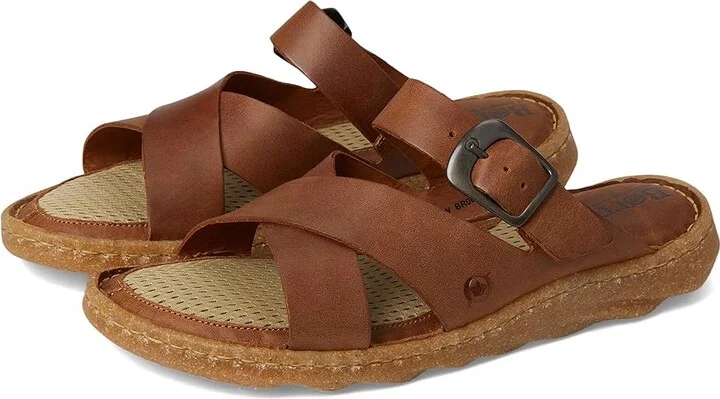 Born Salas Women's Sandals Brown/Syrup : 11 M (B), Leather