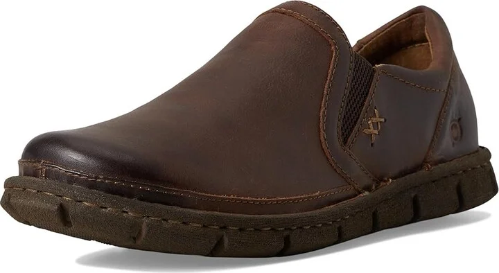 Born Sawyer Men's Slip on Shoes Dark Brown (Castagno) : 9 M (D), Leather - Image 5